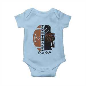 Proud Football Mom Baby Onesie Game Day Supporter Gift TS12 Light Blue Print Your Wear