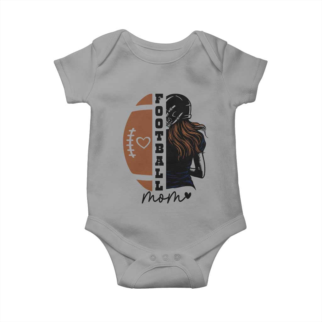 Proud Football Mom Baby Onesie Game Day Supporter Gift TS12 Sport Gray Print Your Wear
