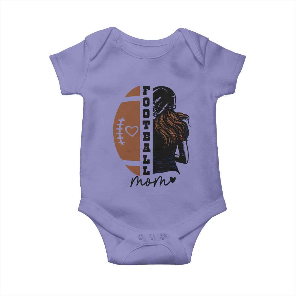 Proud Football Mom Baby Onesie Game Day Supporter Gift TS12 Violet Print Your Wear