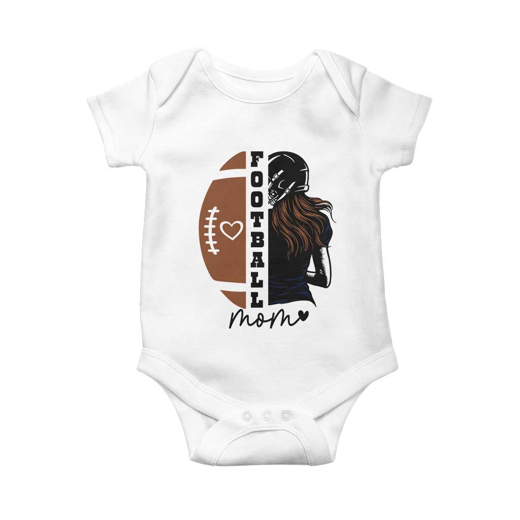 Proud Football Mom Baby Onesie Game Day Supporter Gift TS12 White Print Your Wear