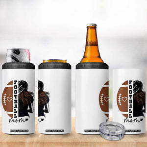 Proud Football Mom 4 in 1 Can Cooler Tumbler Game Day Supporter Gift TS12 Print Your Wear