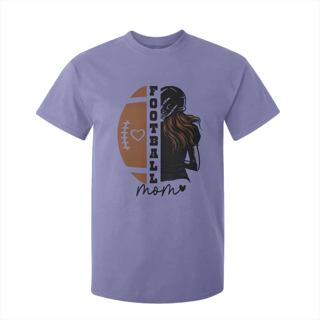 Proud Football Mom T Shirt For Kid Game Day Supporter Gift TS12 Violet Print Your Wear