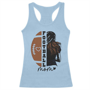 Proud Football Mom Racerback Tank Top Game Day Supporter Gift TS12 Light Blue Print Your Wear