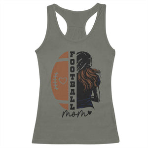 Proud Football Mom Racerback Tank Top Game Day Supporter Gift TS12 Military Green Print Your Wear