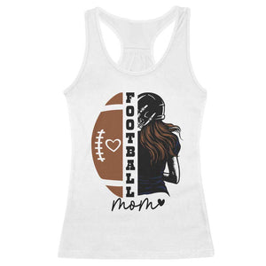 Proud Football Mom Racerback Tank Top Game Day Supporter Gift TS12 White Print Your Wear