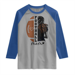 Proud Football Mom Raglan Shirt Game Day Supporter Gift TS12 Sport Gray Royal Print Your Wear