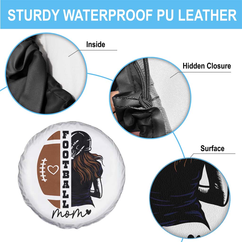 Proud Football Mom Spare Tire Cover Game Day Supporter Gift TS12 Print Your Wear