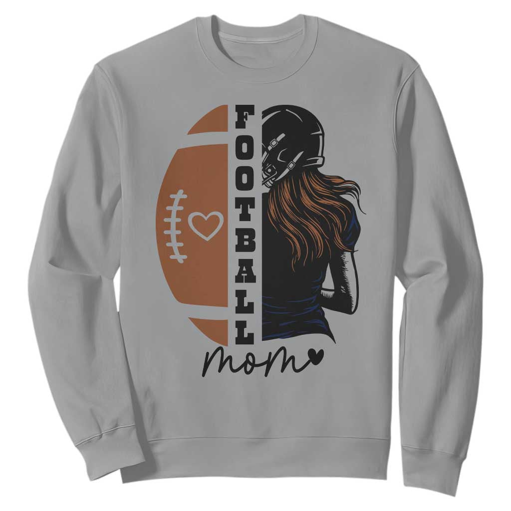 Proud Football Mom Sweatshirt Game Day Supporter Gift TS12 Sport Gray Print Your Wear