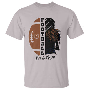 Proud Football Mom T Shirt Game Day Supporter Gift TS12 Ice Gray Print Your Wear