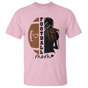 Proud Football Mom T Shirt Game Day Supporter Gift TS12 Light Pink Print Your Wear