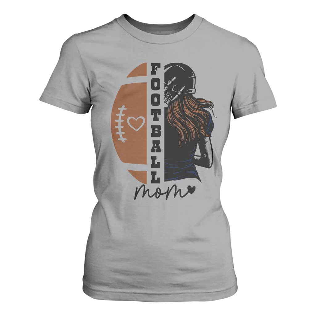 Proud Football Mom T Shirt For Women Game Day Supporter Gift TS12 Sport Gray Print Your Wear