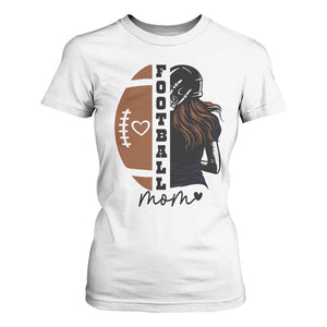 Proud Football Mom T Shirt For Women Game Day Supporter Gift TS12 White Print Your Wear