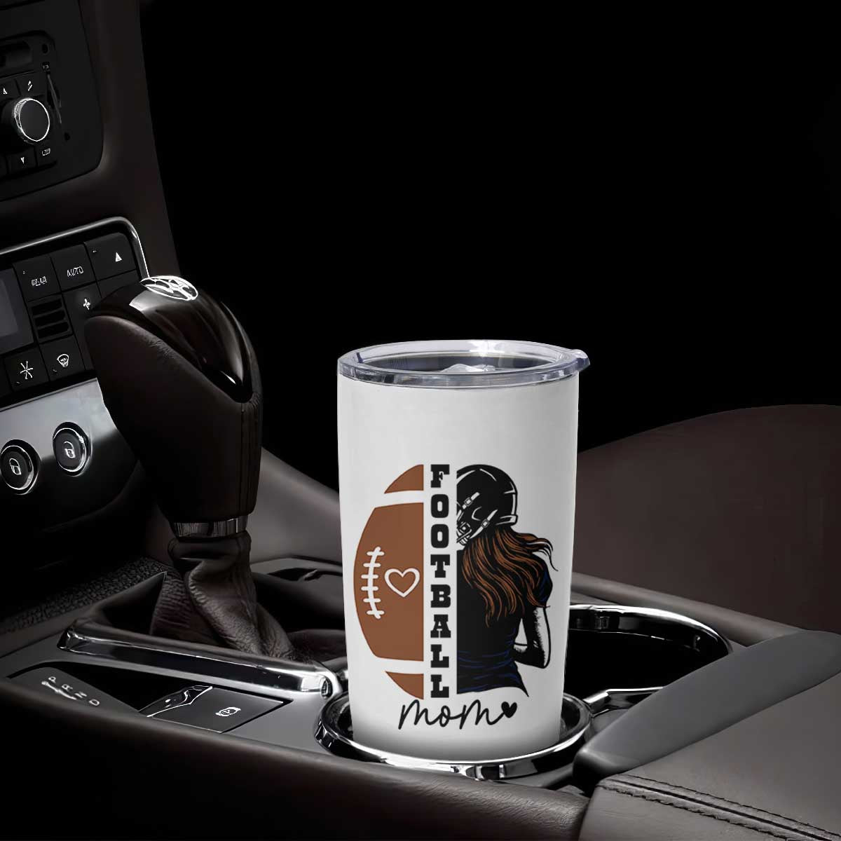 Proud Football Mom Tumbler Cup Game Day Supporter Gift TS12 Print Your Wear