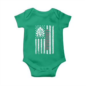 Proud Football Lineman Baby Onesie American Flag Sports Gift TS12 Irish Green Print Your Wear