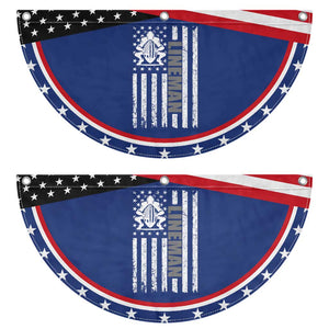 Proud Football Lineman Patriotic Fan Flag American Flag Sports Gift