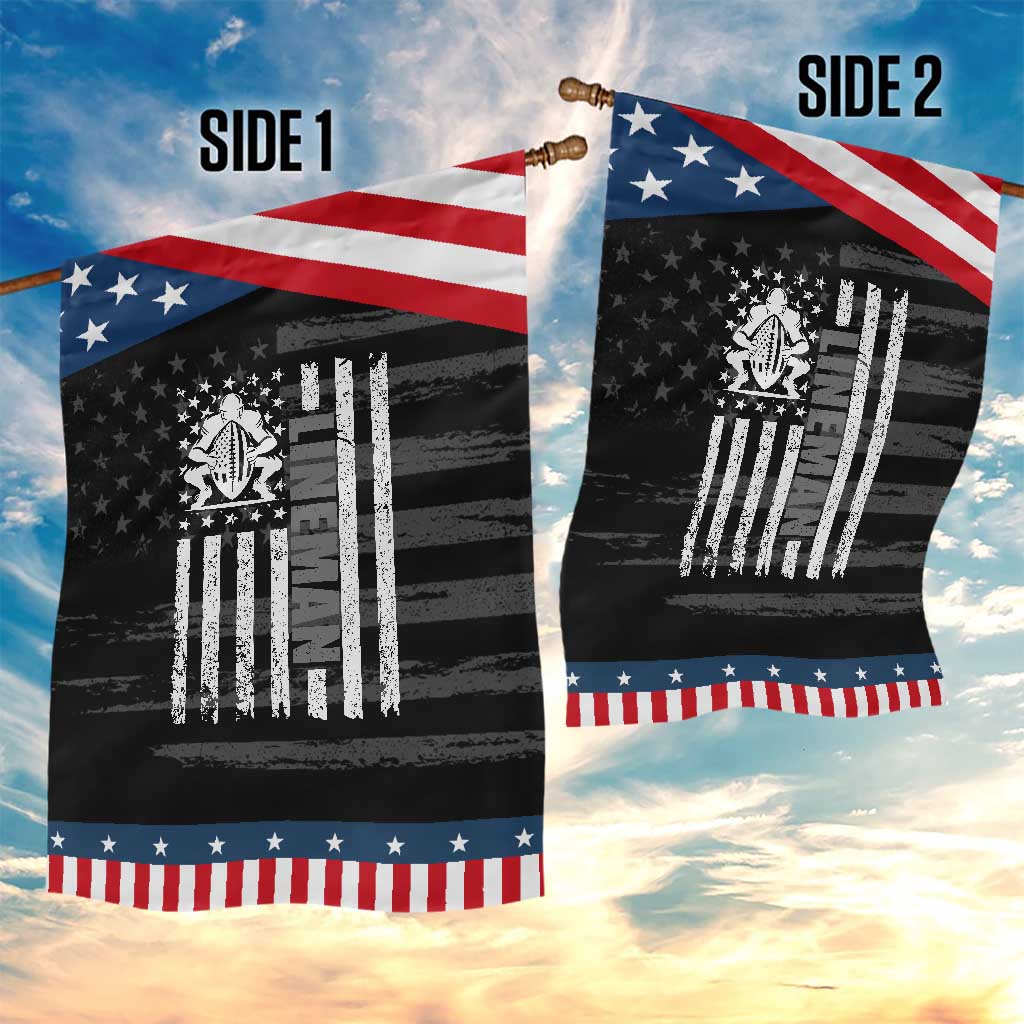 Proud Football Lineman Garden Flag American Flag Sports Gift TS12 Print Your Wear