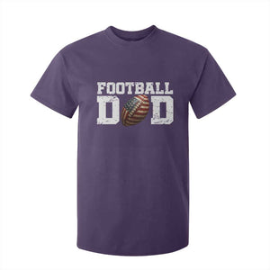 Football Dad T Shirt For Kid Sports Fan Gift For Men TS12 Purple Print Your Wear