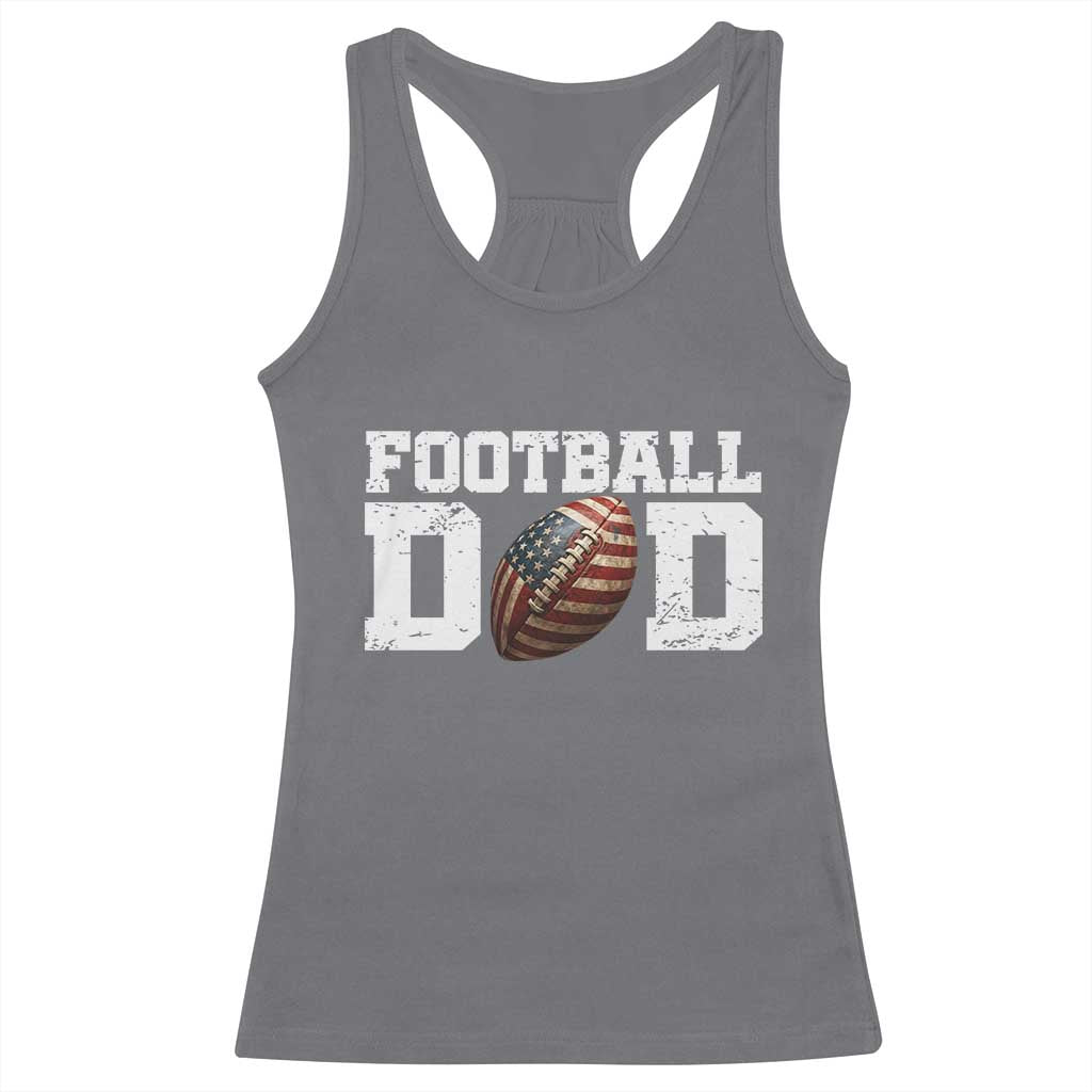 Football Dad Racerback Tank Top Sports Fan Gift For Men TS12 Charcoal Print Your Wear