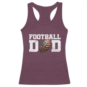 Football Dad Racerback Tank Top Sports Fan Gift For Men TS12 Maroon Print Your Wear