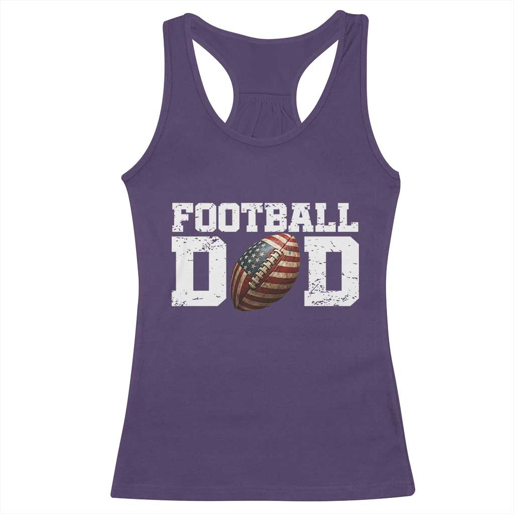 Football Dad Racerback Tank Top Sports Fan Gift For Men TS12 Purple Print Your Wear
