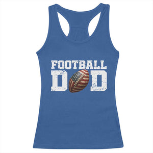 Football Dad Racerback Tank Top Sports Fan Gift For Men TS12 Royal Blue Print Your Wear