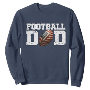 Football Dad Sweatshirt Sports Fan Gift For Men TS12 Navy Print Your Wear