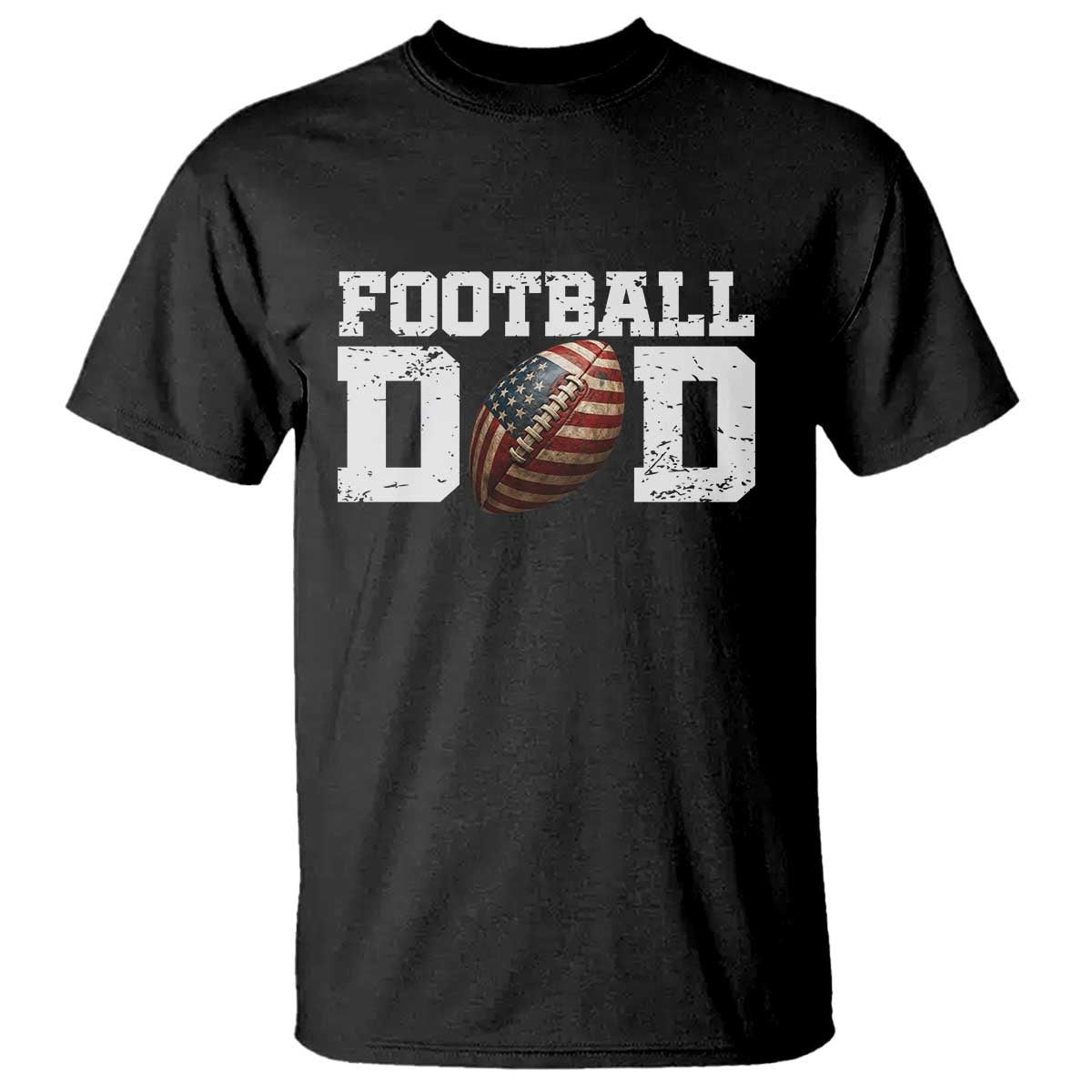 Football Dad T Shirt Sports Fan Gift For Men TS12 Black Print Your Wear