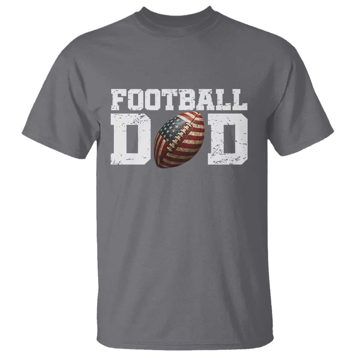 Football Dad T Shirt Sports Fan Gift For Men TS12 Charcoal Print Your Wear
