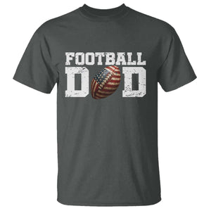 Football Dad T Shirt Sports Fan Gift For Men TS12 Dark Heather Print Your Wear