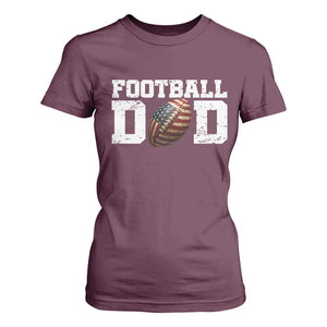 Football Dad T Shirt For Women Sports Fan Gift For Men TS12 Maroon Print Your Wear