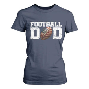 Football Dad T Shirt For Women Sports Fan Gift For Men TS12 Navy Print Your Wear