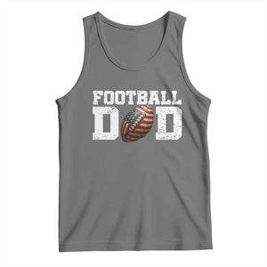 Football Dad Tank Top Sports Fan Gift For Men TS12 Black Heather Print Your Wear