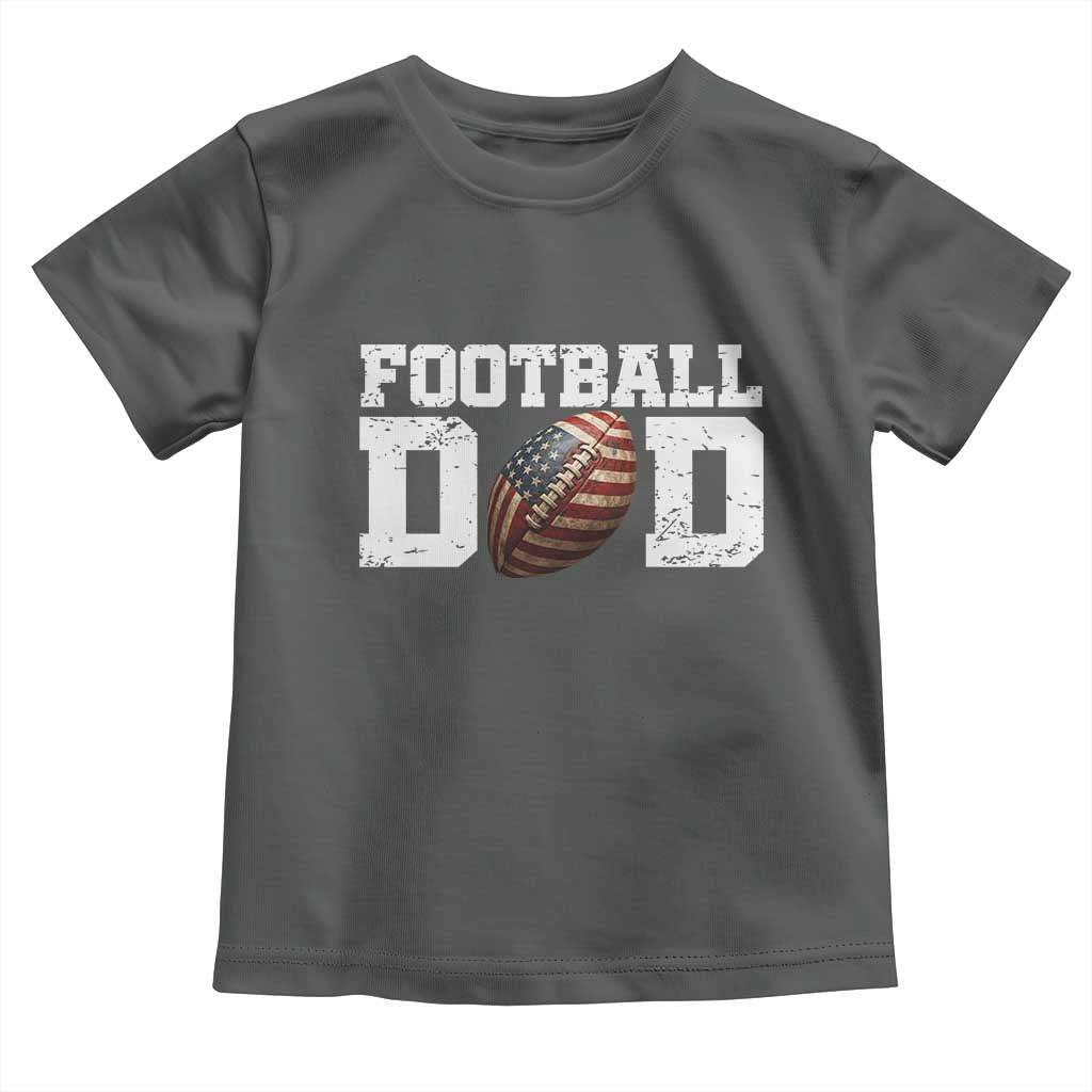 Football Dad Toddler T Shirt Sports Fan Gift For Men TS12 Dark Heather Print Your Wear