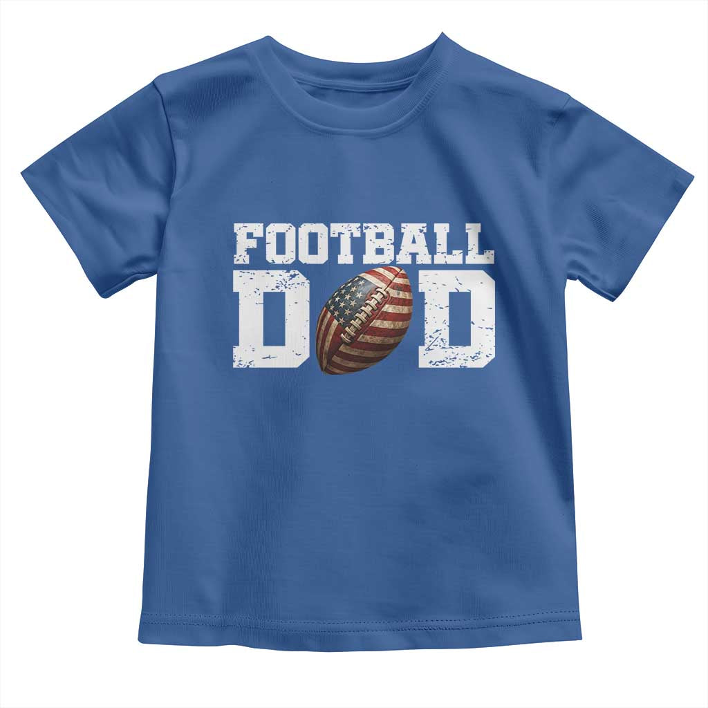 Football Dad Toddler T Shirt Sports Fan Gift For Men TS12 Royal Blue Print Your Wear