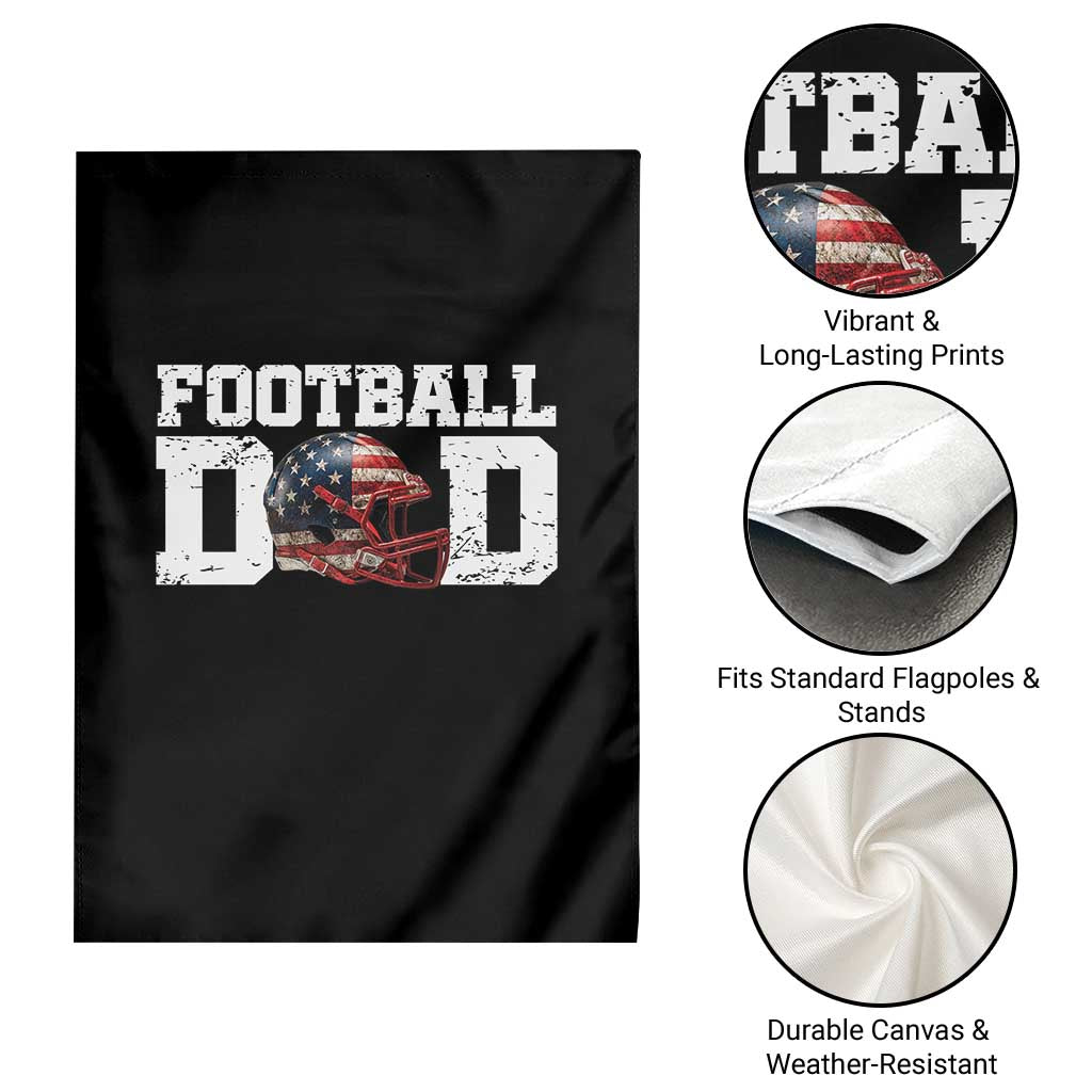 Proud Football Dad Garden Flag Funny Sports Fan Gift TS12 Print Your Wear