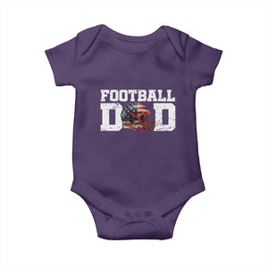 Proud Football Dad Baby Onesie Funny Sports Fan Gift TS12 Purple Print Your Wear