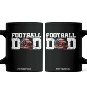 Proud Football Dad Coffee Mug Funny Sports Fan Gift TS12 Black Print Your Wear