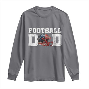Proud Football Dad Long Sleeve Shirt Funny Sports Fan Gift TS12 Charcoal Print Your Wear