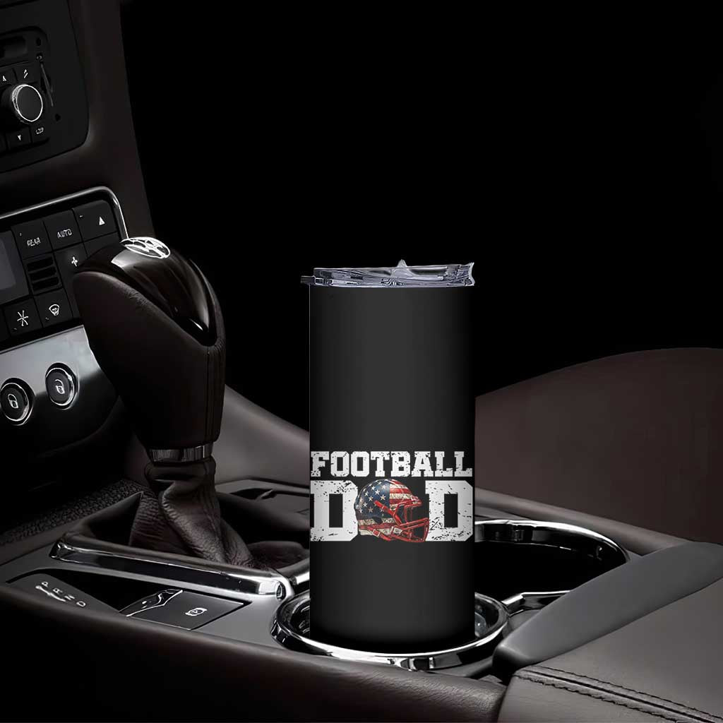 Proud Football Dad Skinny Tumbler Funny Sports Fan Gift TS12 Print Your Wear