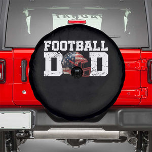 Proud Football Dad Spare Tire Cover Funny Sports Fan Gift TS12 Black Print Your Wear