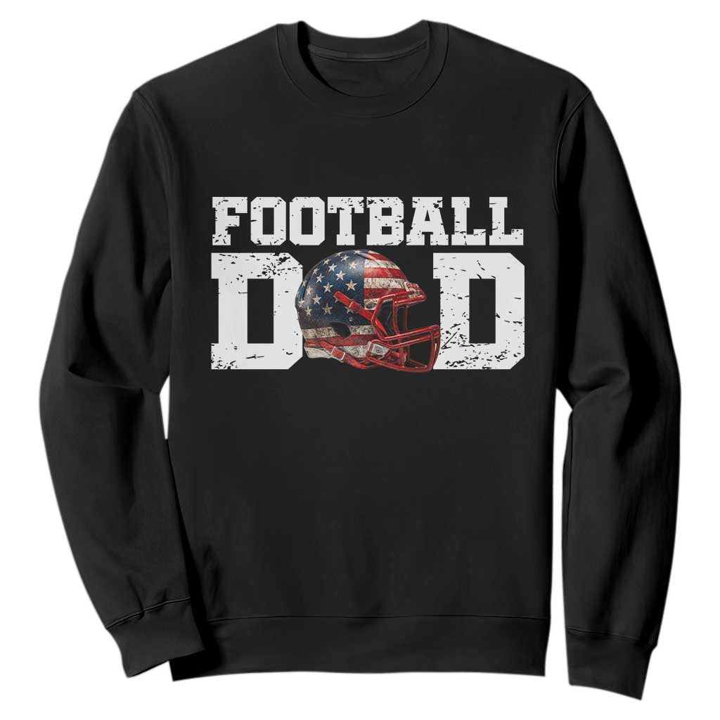 Proud Football Dad Sweatshirt Funny Sports Fan Gift TS12 Black Print Your Wear