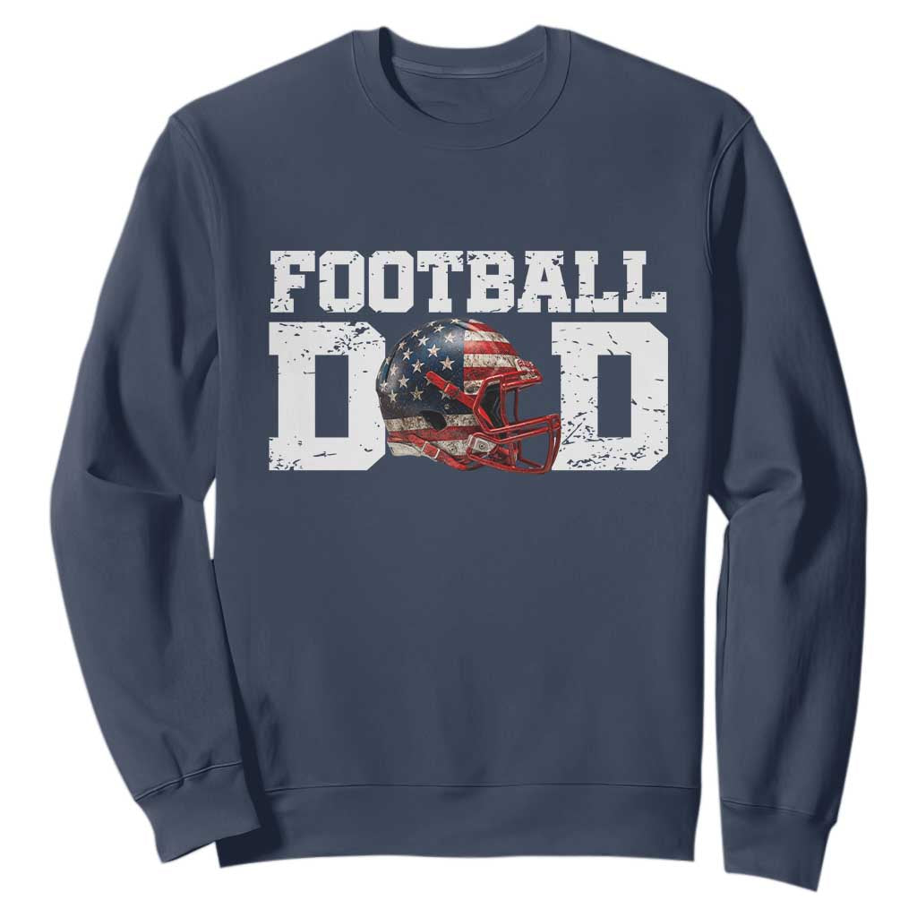 Proud Football Dad Sweatshirt Funny Sports Fan Gift TS12 Navy Print Your Wear