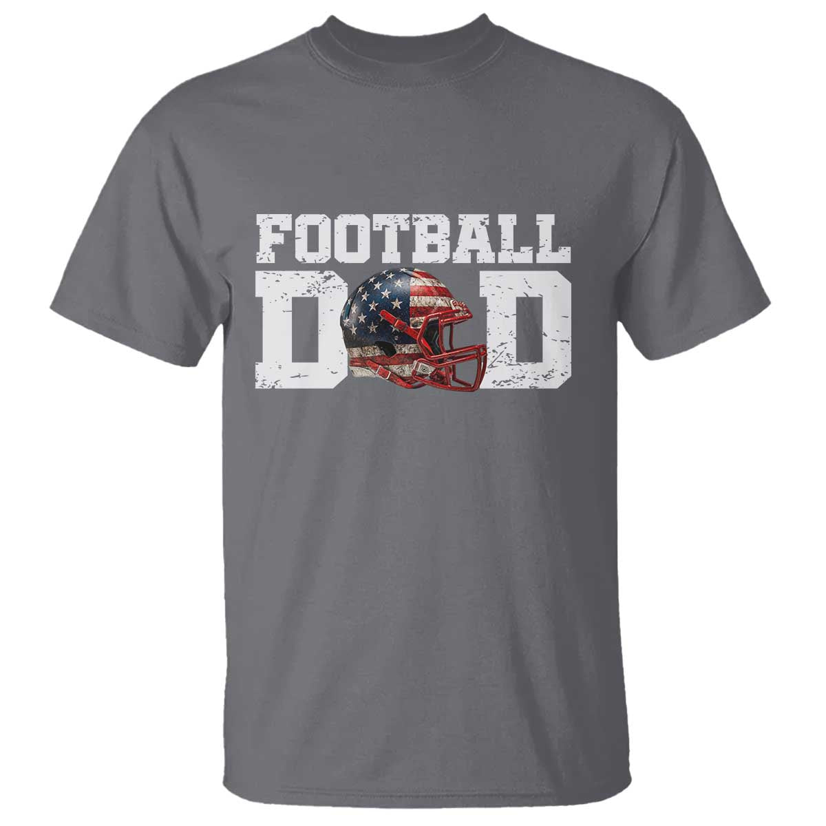 Proud Football Dad T Shirt Funny Sports Fan Gift TS12 Charcoal Print Your Wear
