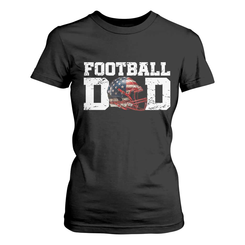 Proud Football Dad T Shirt For Women Funny Sports Fan Gift TS12 Black Print Your Wear