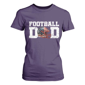 Proud Football Dad T Shirt For Women Funny Sports Fan Gift TS12 Purple Print Your Wear