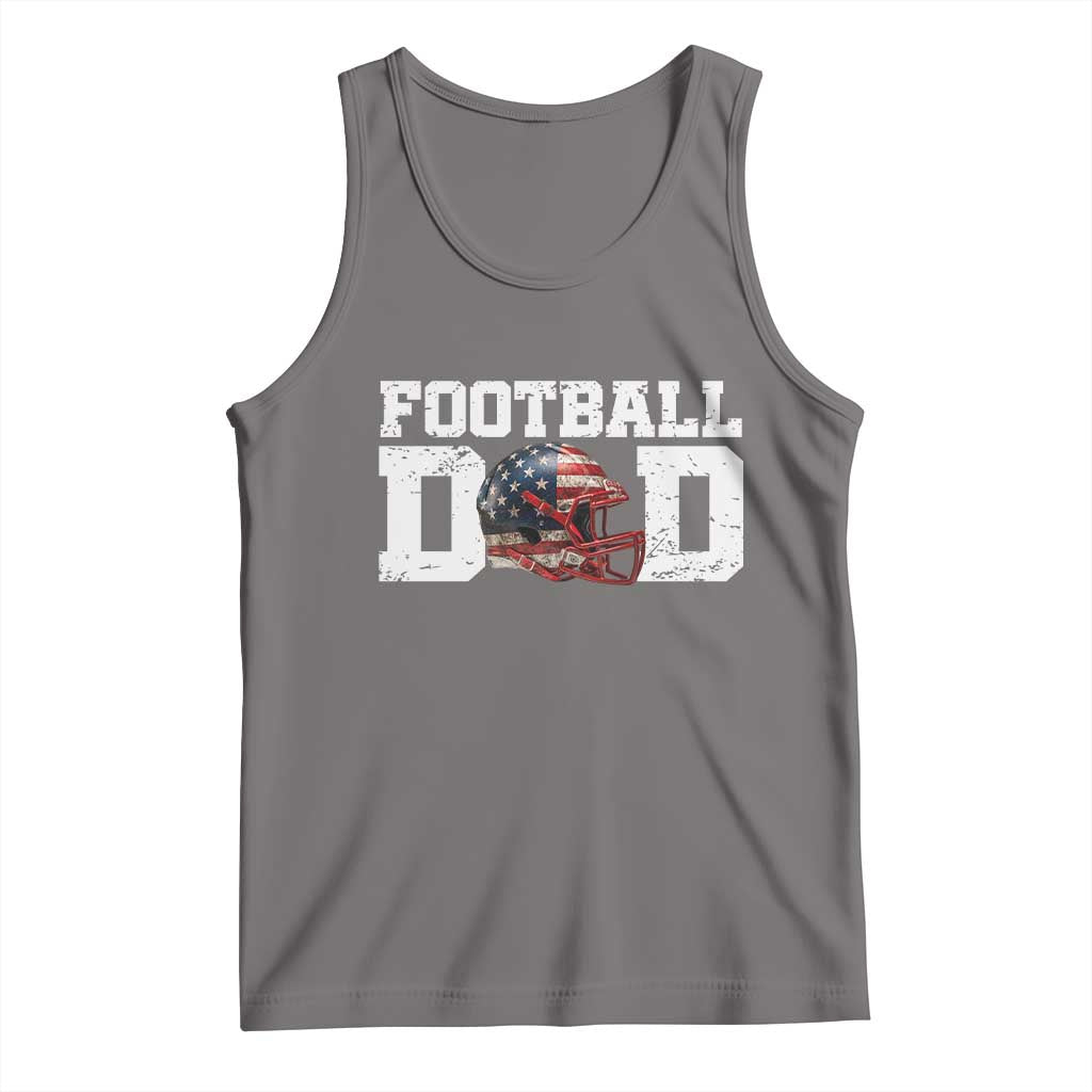 Proud Football Dad Tank Top Funny Sports Fan Gift TS12 Deep Heather Print Your Wear