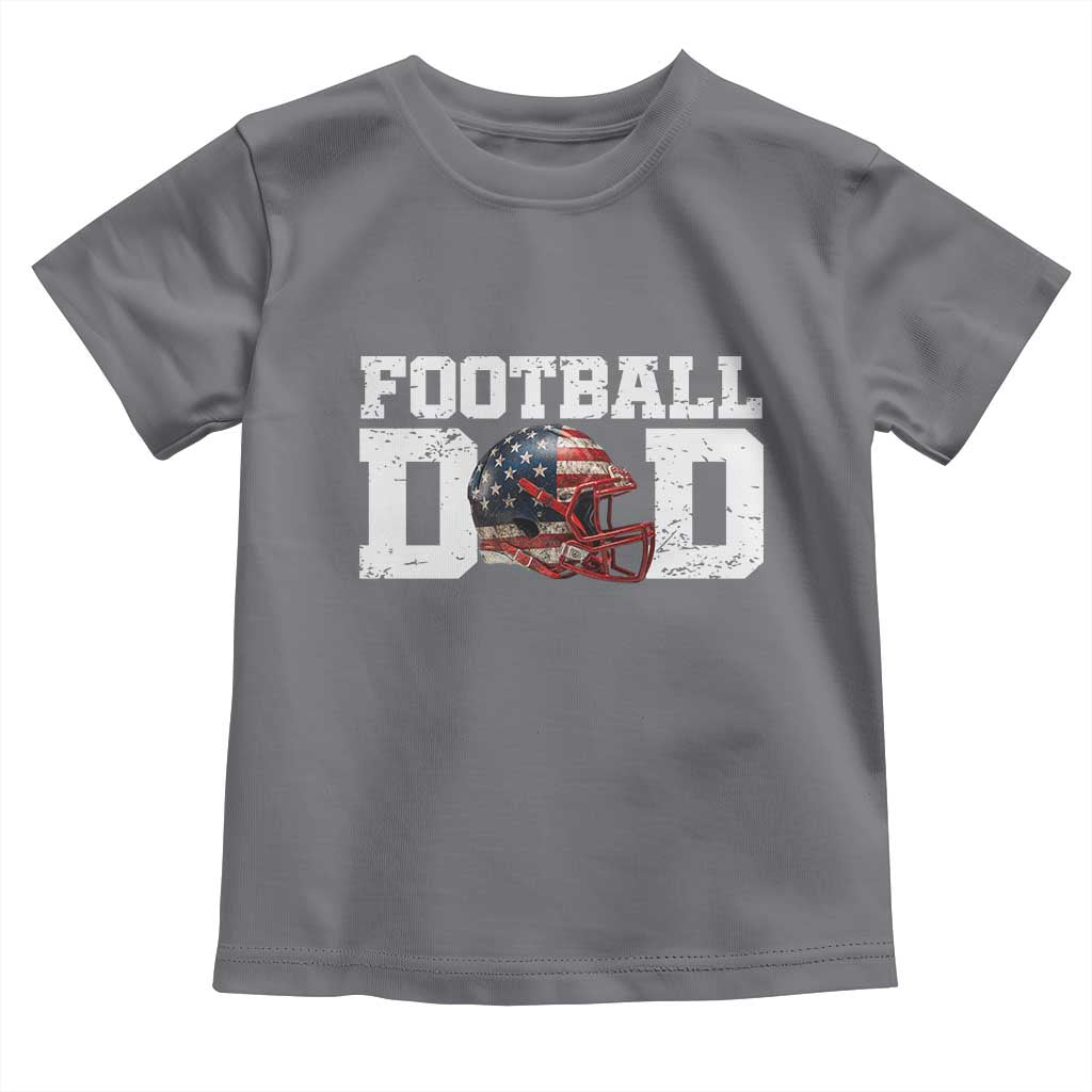 Proud Football Dad Toddler T Shirt Funny Sports Fan Gift TS12 Charcoal Print Your Wear