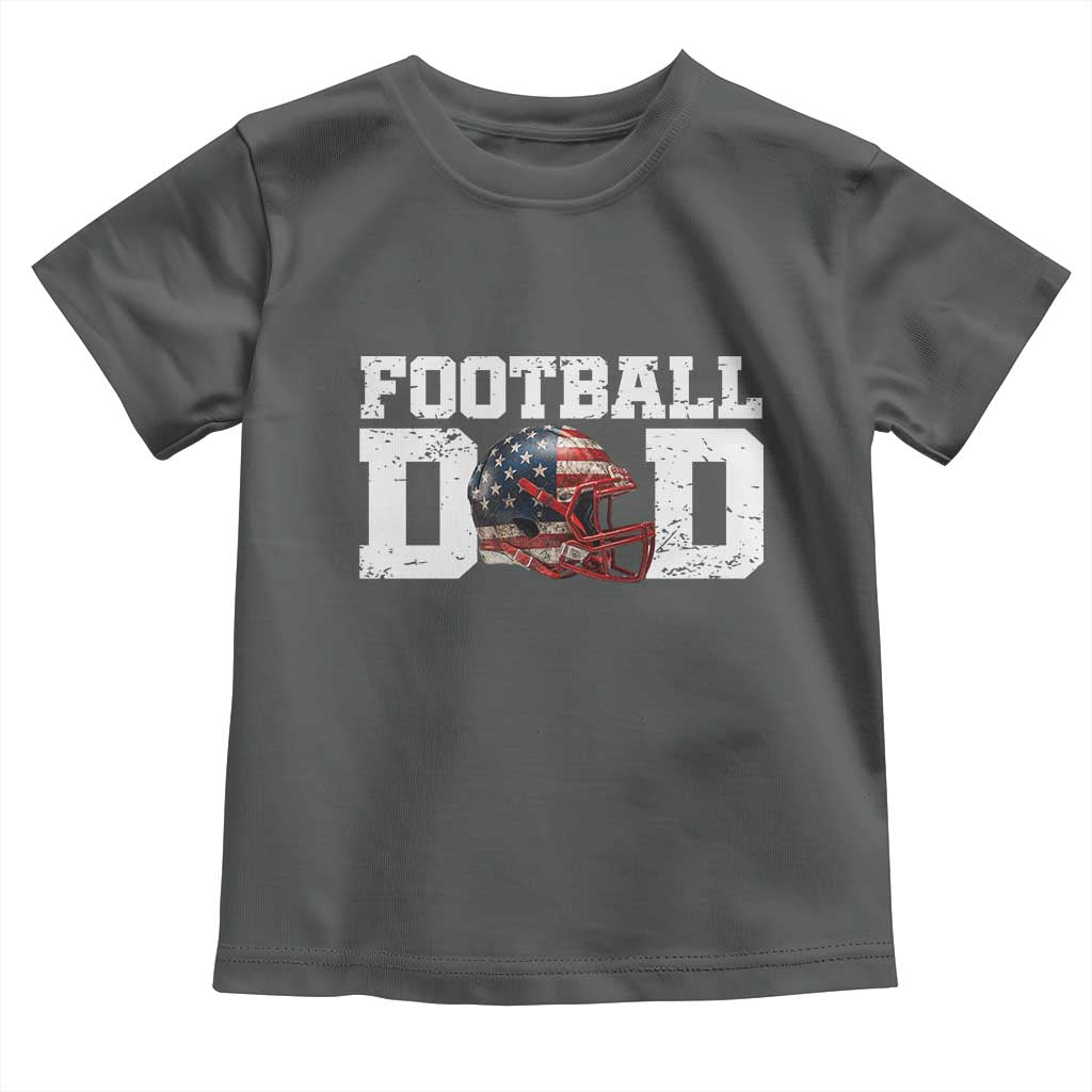 Proud Football Dad Toddler T Shirt Funny Sports Fan Gift TS12 Dark Heather Print Your Wear