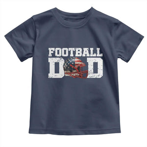 Proud Football Dad Toddler T Shirt Funny Sports Fan Gift TS12 Navy Print Your Wear