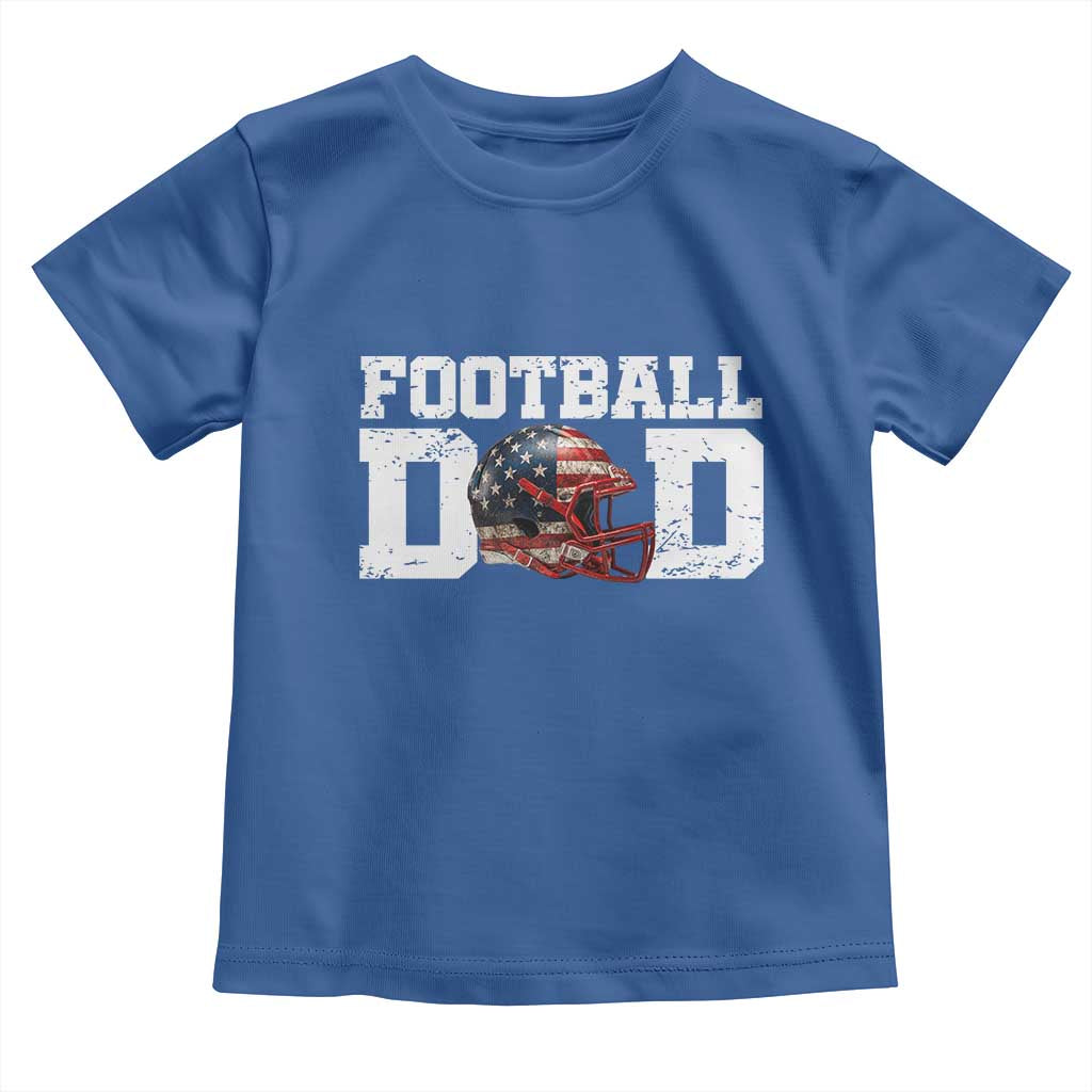 Proud Football Dad Toddler T Shirt Funny Sports Fan Gift TS12 Royal Blue Print Your Wear